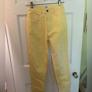 Flawless Talbots 5 pocket Yellow Women's Jeans tapered legs size 2